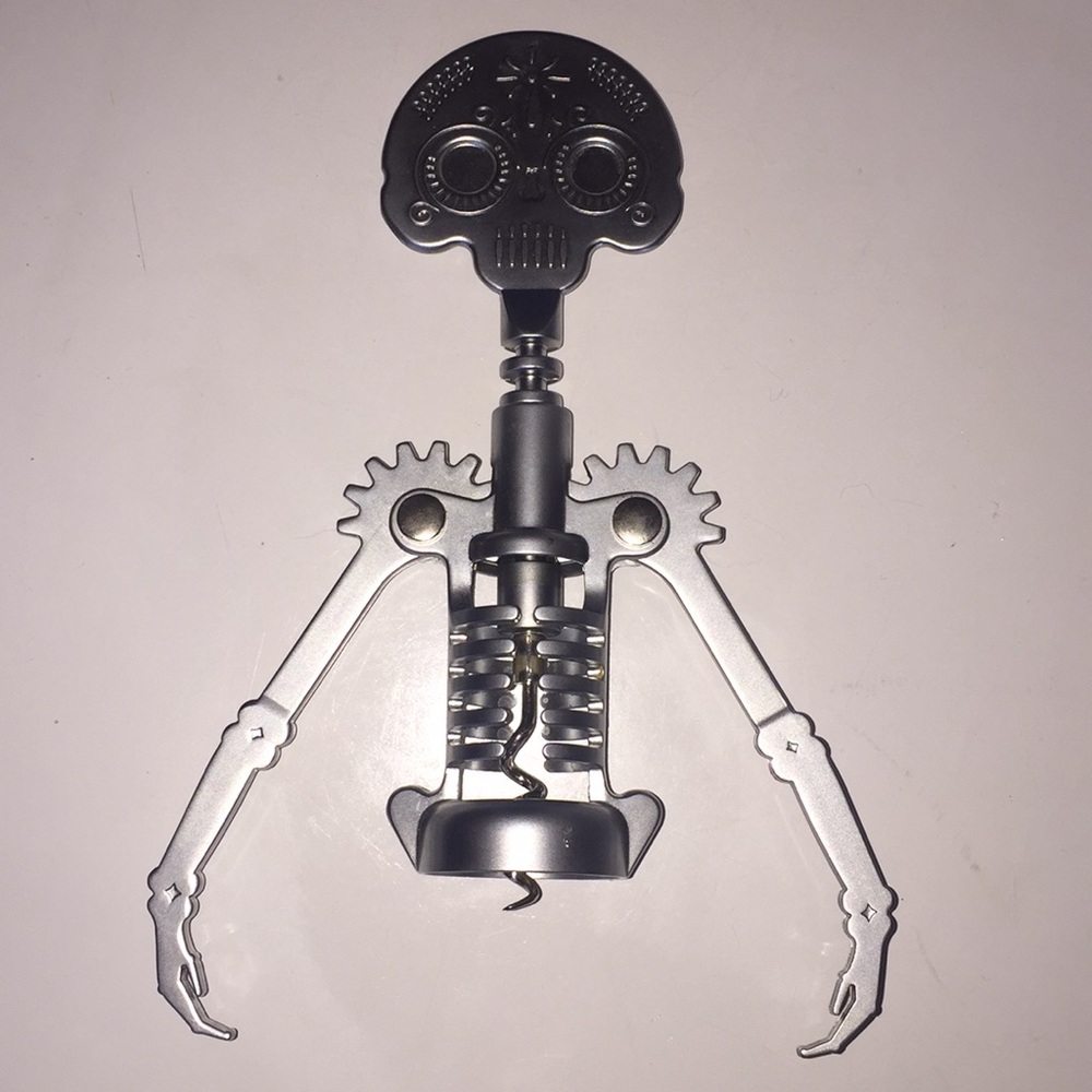 Sugar skull corkscrew